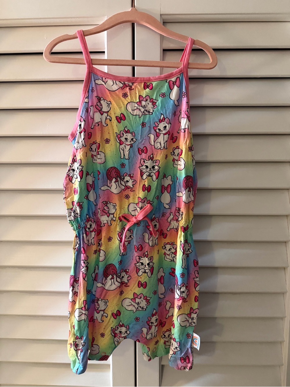 Girls' Rainbow Marie Bamboo Pajama Romper